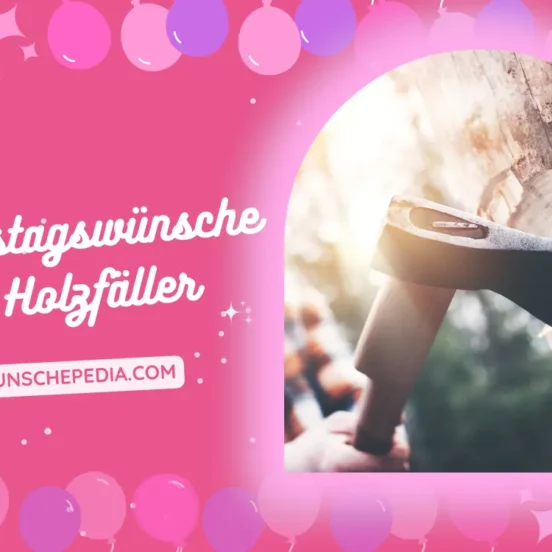 Sprüche und Geburtstagswünsche für Holzfäller
