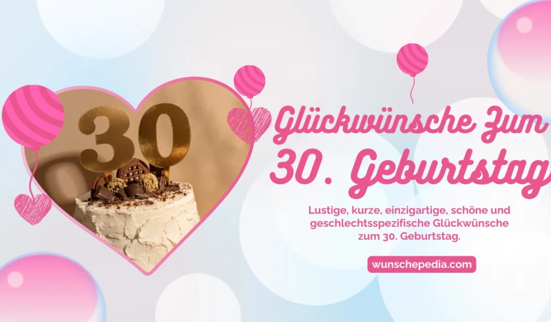 Entdecken Sie die perfekten Geburtstagsglückwünsche zum 30.